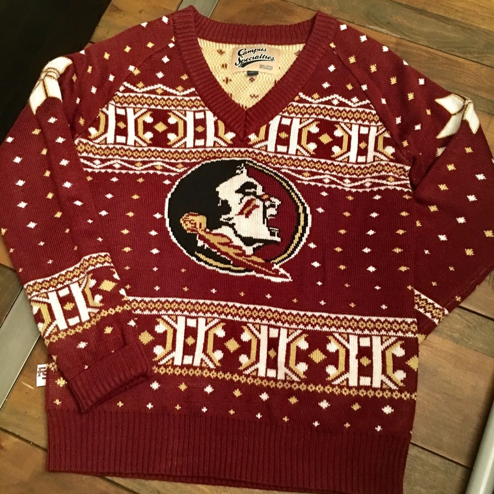 FSU Seminole ugly Christmas sweater - Picture 2 of 5